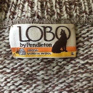 Vintage Pendleton LOBO Virgin Wool sweater.